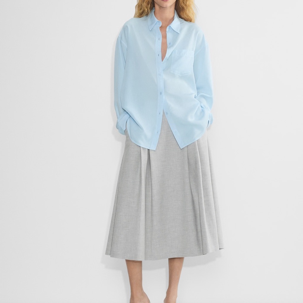 Babaton | Sky Blue Button Down Shirt Size Large NWT!